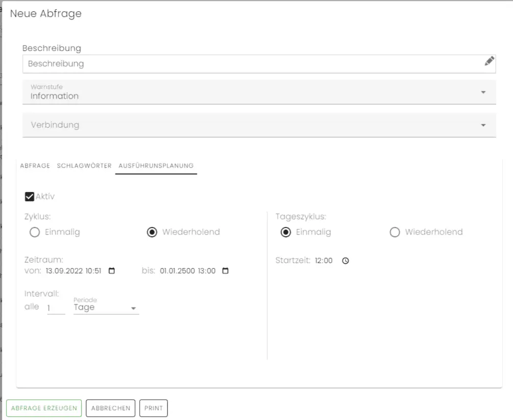Ausführungsplanung der Abfrage DQM Data Quality Management DQT Data Quality Tool