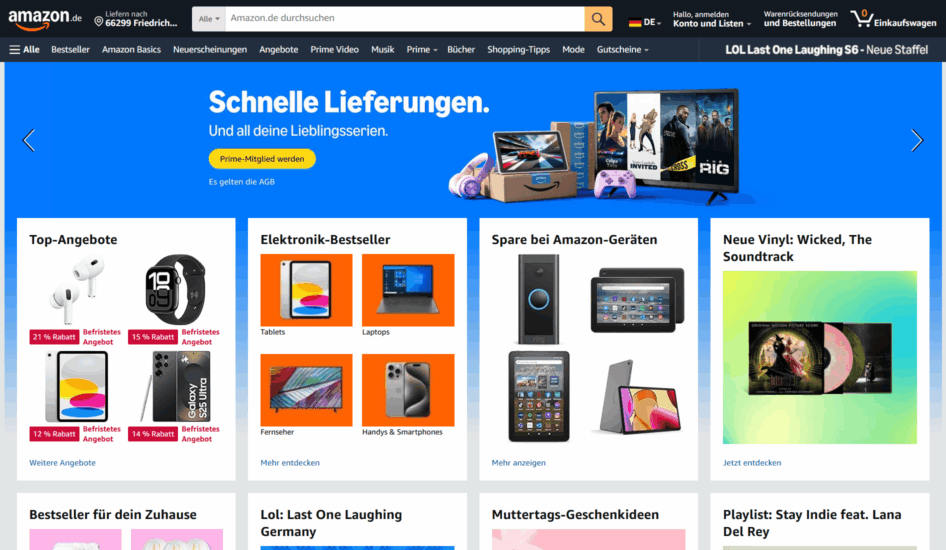Amazon Screenshot