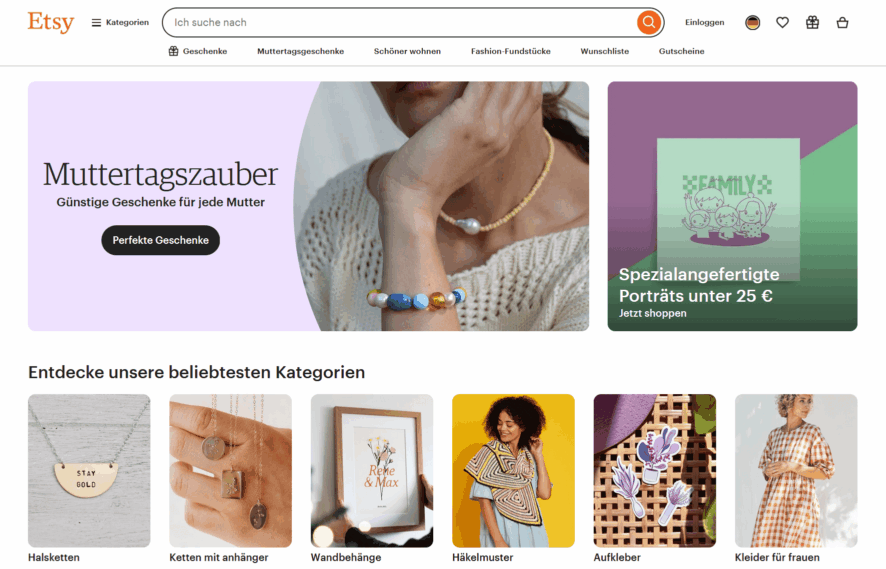 Etsy Screenshot